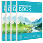Hapikalor Watercolor Paper Pad, 9"x12" Water Color Paper, 140lb/300gsm Teal