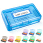 Clear Plastic Hard Pencil box Case with Personalized Sticker for Girl Boy