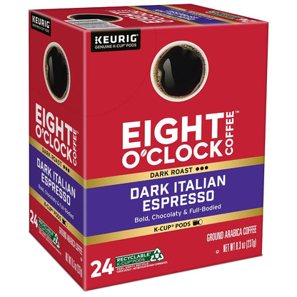 Eight O'Clock Coffee Hazelnut, Single-Serve Keurig K-Cup Pods, Flavored Medium Roast Coffee Pods, 96 Count