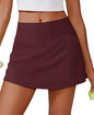 PINSPARK 14" Womens Tennis Skirt High Waisted Golf Skort with 2 Pockets