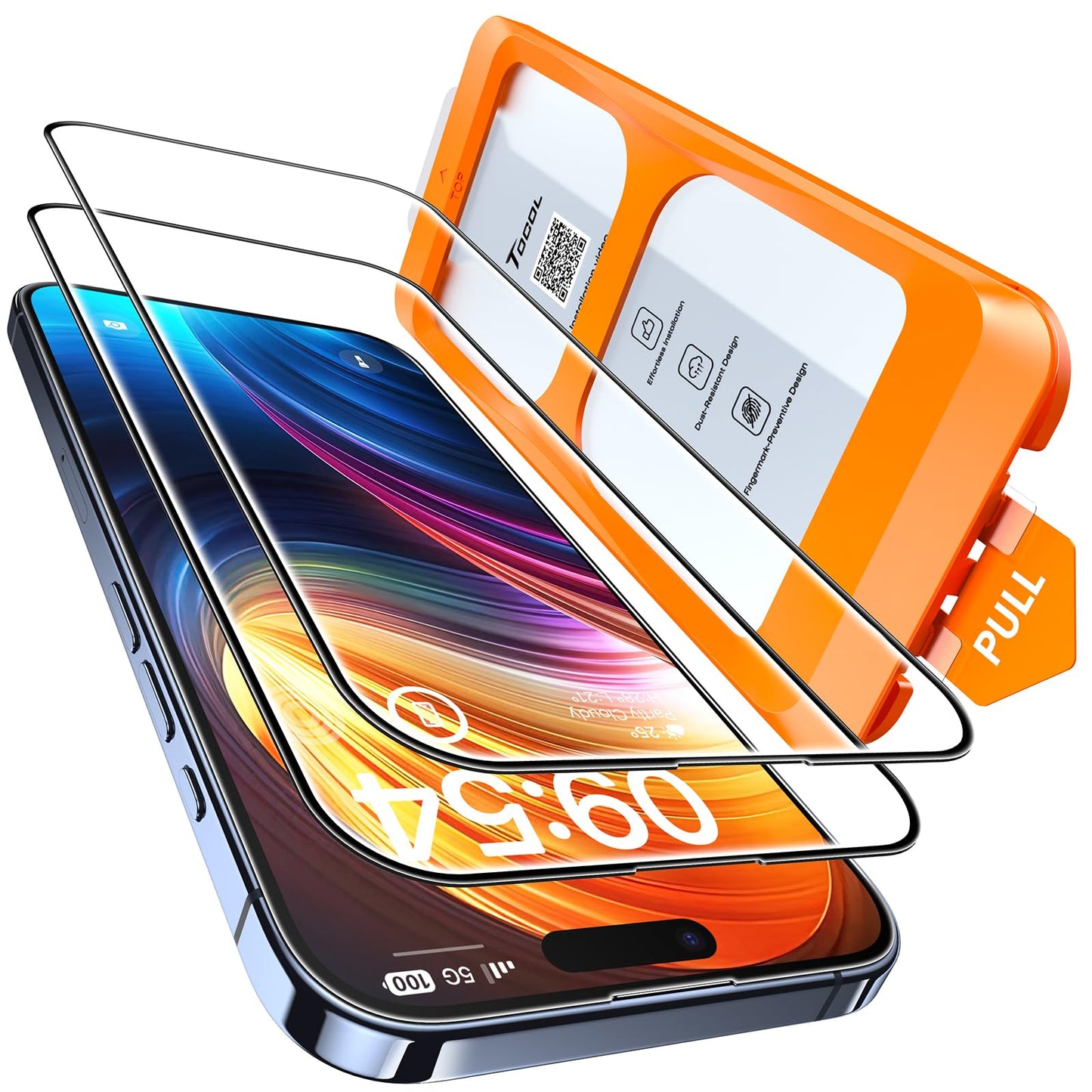 TOCOL for iPhone 17 Pro Max Screen Protector, Clear
