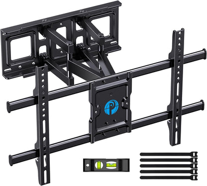 Pipishell Full Motion TV Wall Mount for Echo Show 21/15 and 13-43 Inch Flat Curved Screen TVs & Monitors, Max VESA 200x200mm up to 44lbs, TV Mount Wall Bracket with Rotation Swivel Tilt Extension