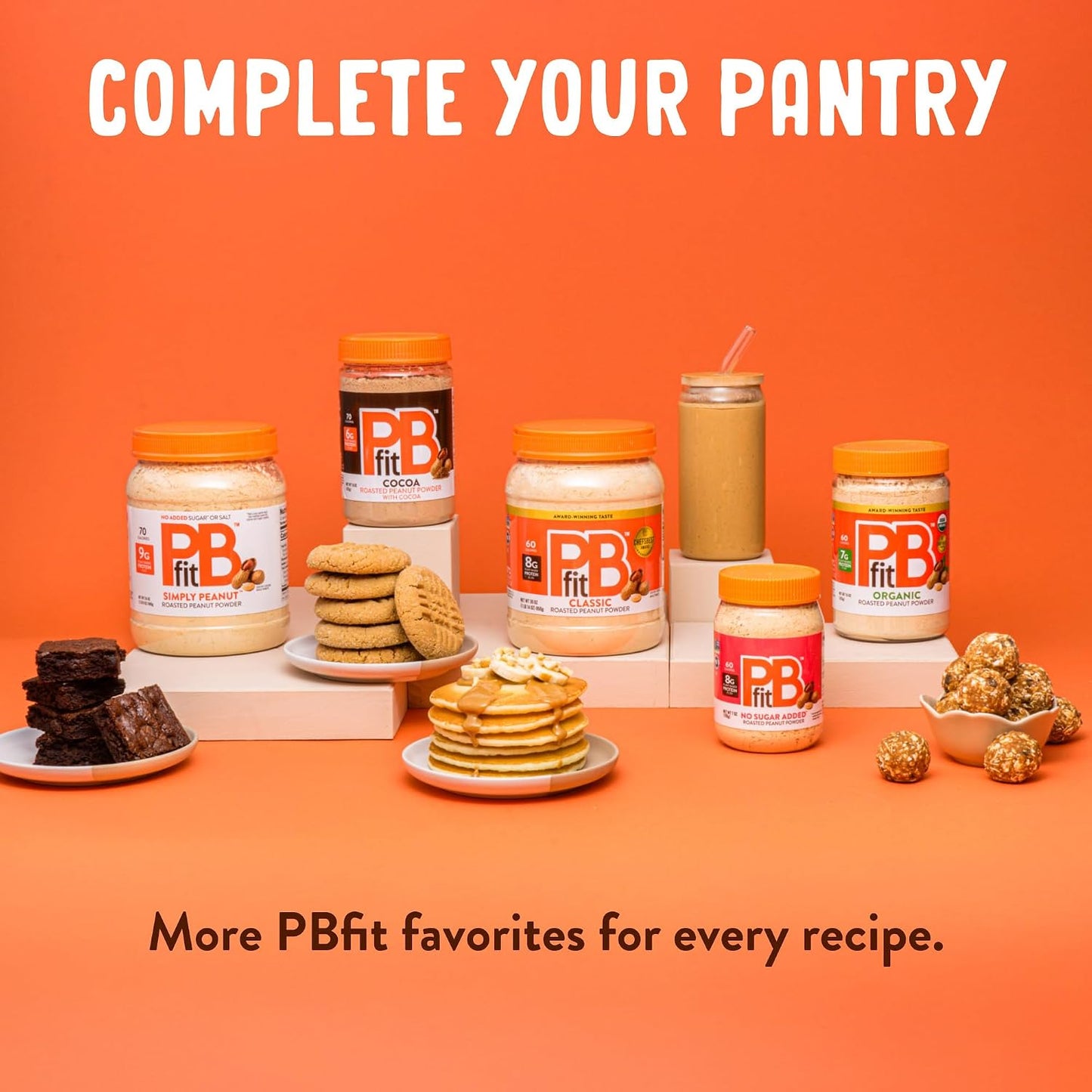 PBfit Classic Peanut Butter Powder 30 Oz, Peanut Spread with 8g Protein
