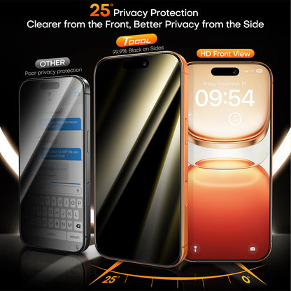 TOCOL for iPhone 17 Pro Max Screen Protector, Clear