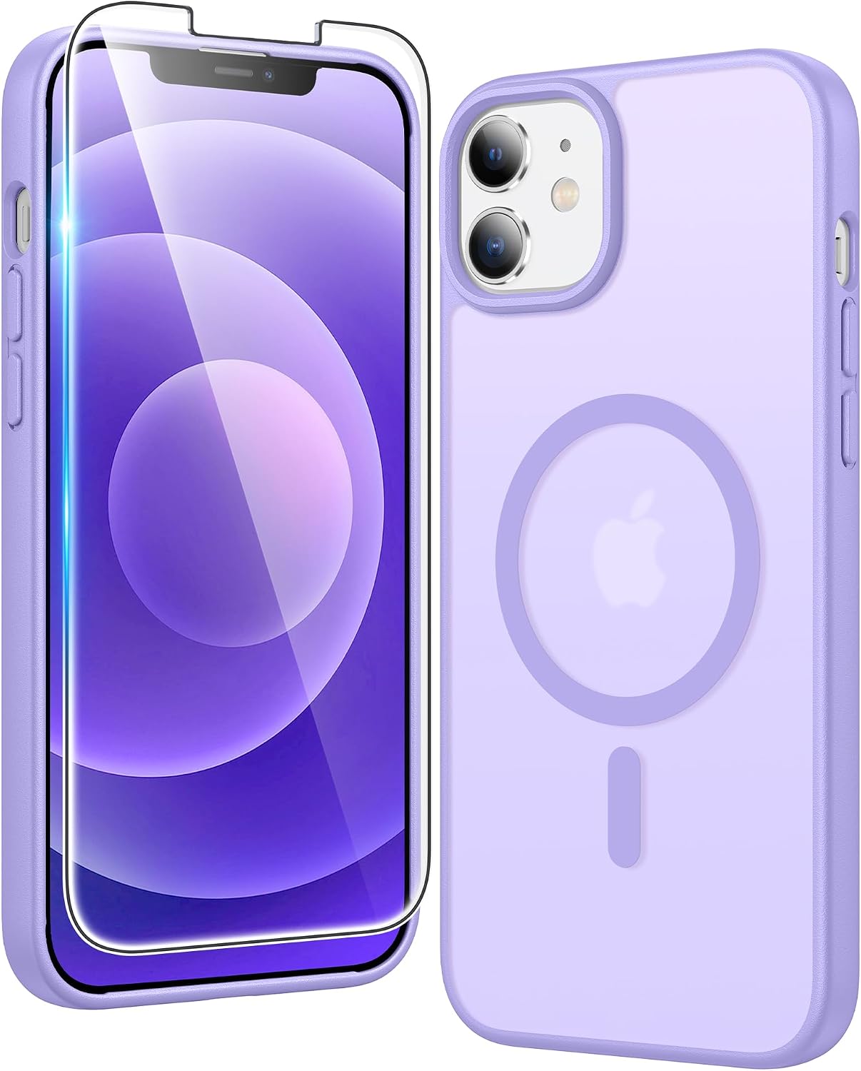 FNTCASE for iPhone 17 Pro Case Clear Magnetic with Screen Protector