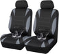 CAR PASS Waterproof Car Seat Covers Front Seats Only with 5mm Composite EVA, Neoprene Car Seat Cover with Separate Headrest Cover, Quick Setup Universal Fit for Car SUV Trucks,Airbag Compatible（Gray