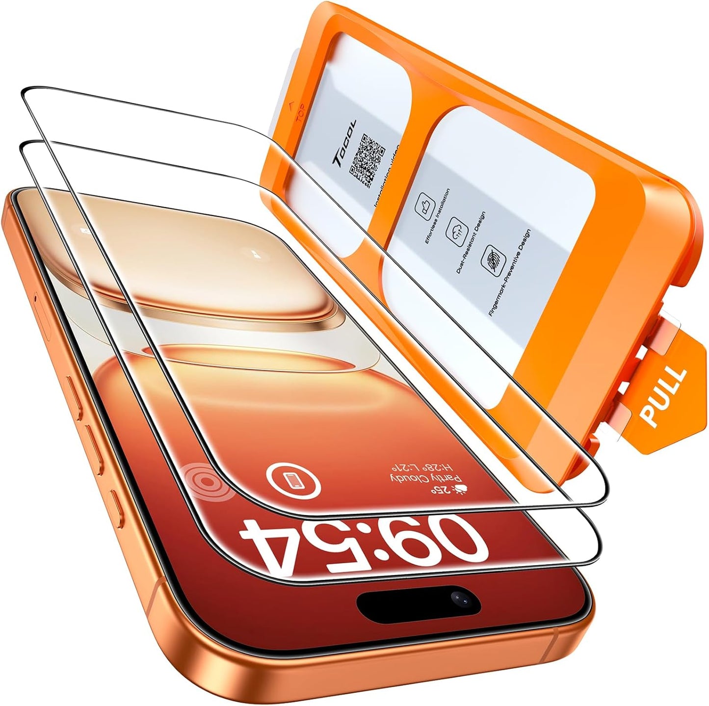 TOCOL for iPhone 17 Pro Max Screen Protector, Clear