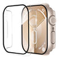 Smiling 2 Pack Case Compatible with Apple Watch SE 3 (2025)/ SE 2/ SE/Series 6/5/4 40mm with Tempered Glass Screen Protector, Hard PC Case Overall Protective Cover- 1 Blue+ 1 Transparent