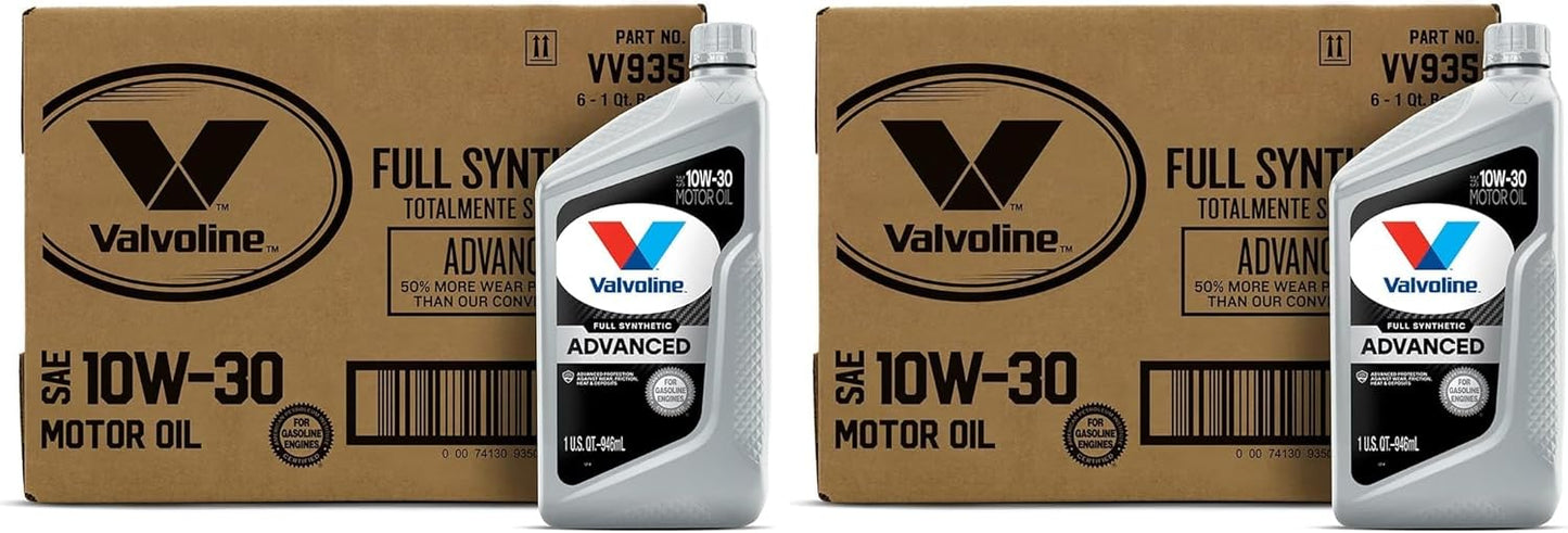 Valvoline Advanced Full Synthetic SAE 0W-20 Motor Oil 5 QT