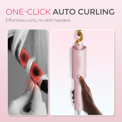 TYMO Automatic Rotating Curling Iron, TYMO CURLPRO Beach Waves Hair Curler