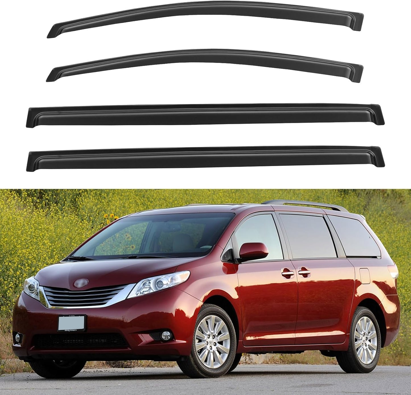 Window Visors Rain Guards for 2020-2025 Nissan Sentra