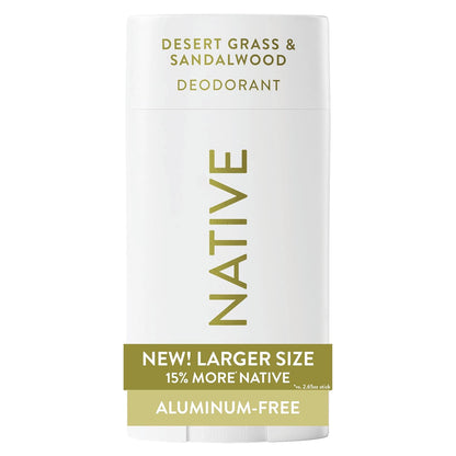 Native Aluminum Free Deodorant, Ocean & Timber, Large Size Stick, 72 Hour Odor Control, for Women & Men, Contains Naturally Derived Ingredients, 3.1 oz