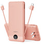 VEGER Portable Charger for iPhone, Power Bank Built in Cables and Wall Plug