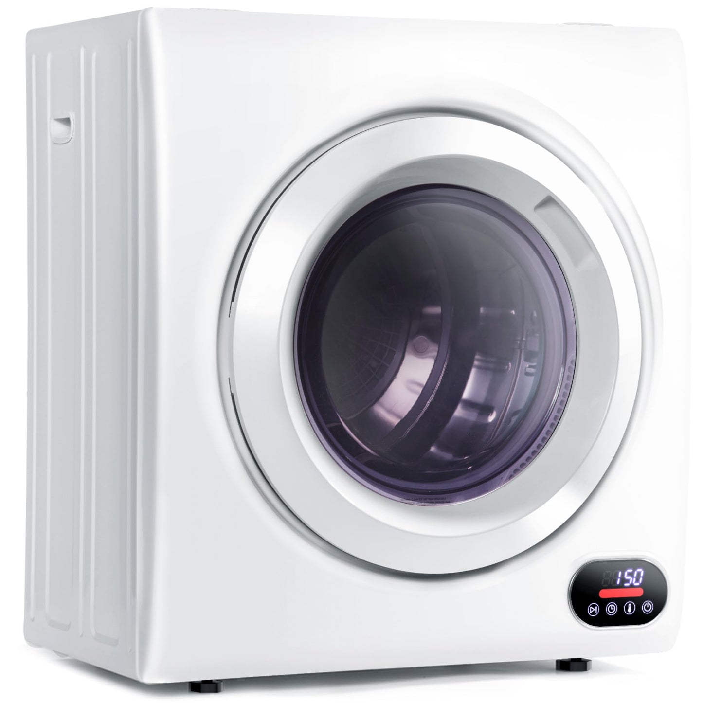 Euhomy Portable Clothes Dryer for Laundry, 1.5 Cu. Ft. Small Portable Dryers for Clothes, 120V Electric Dryer with Stainless Steel Drum, 850W Dryer Machine for Apartments, White
