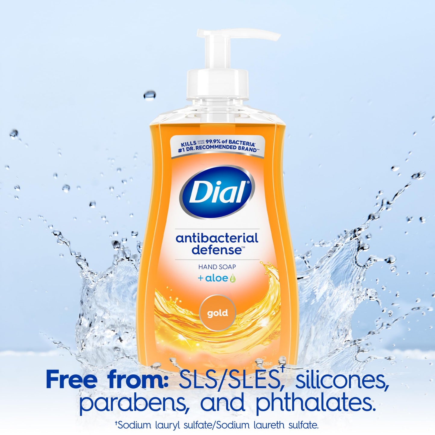 Dial Antibacterial Defense Liquid Hand Soap + Aloe, White Tea Scent, 11 Fl Oz (Pack of 4), Dermatologist-Tested Hand Wash, Gentle Formula