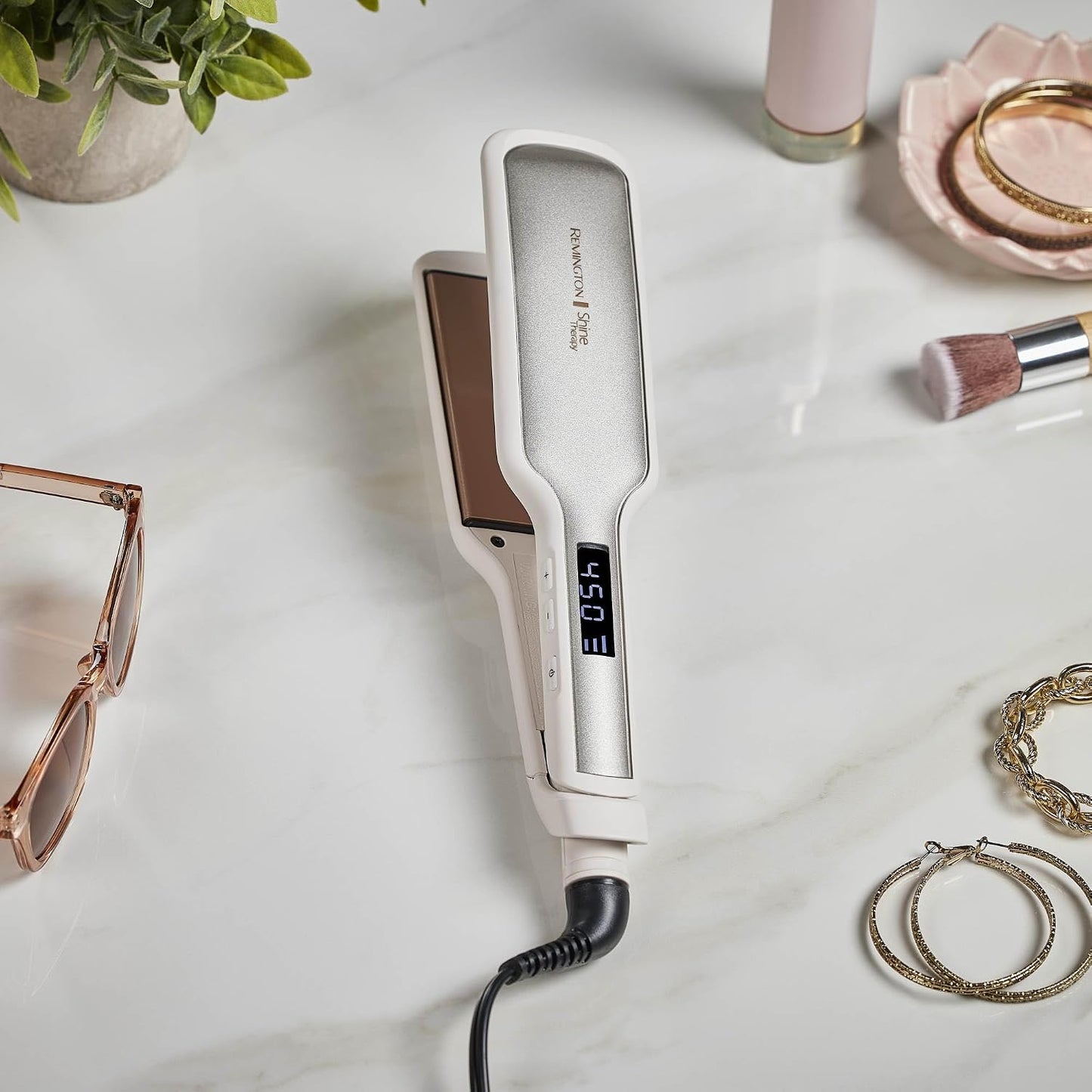 Remington Shine Therapy 1 Inch Hair Straightener, Argan Oil & Keratin