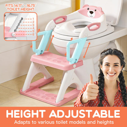 Potty Training Toilet for Toddlers, 2-in-1 Potty Training seat, Anti-Slip
