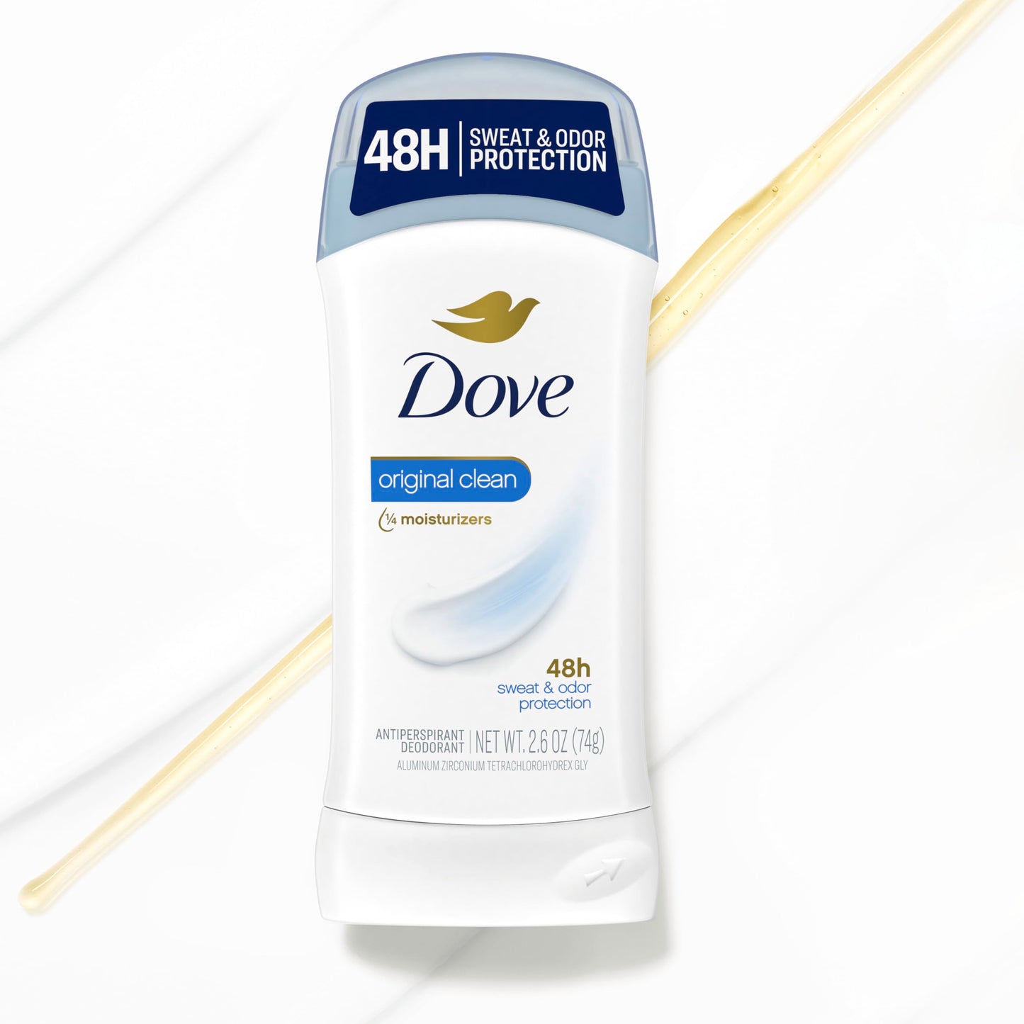 Dove Antiperspirant Deodorant Stick Original Clean 2.6 oz 2PK