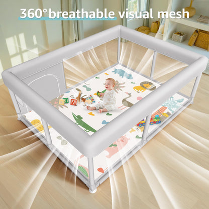 Hiaksedt Baby Playpen 50x50 Inch, Play Pens for Babies and Toddlers