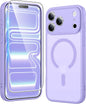 FNTCASE for iPhone 17 Pro Case Clear Magnetic with Screen Protector