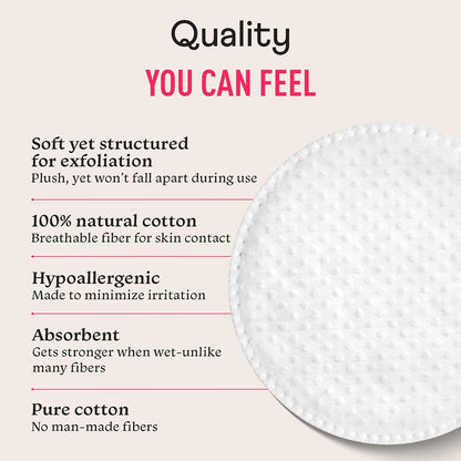Swisspers Premium Cotton Rounds, Dual-Sided, 100 Count (Pack of 3)