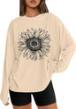 Trendy Queen Womens Oversized Long Sleeve Shirts Fall Tops 2026 Basic Tees