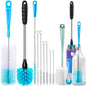 Holikme Bottle Brush Tube Cleaning Lab Set with Long Handle,White