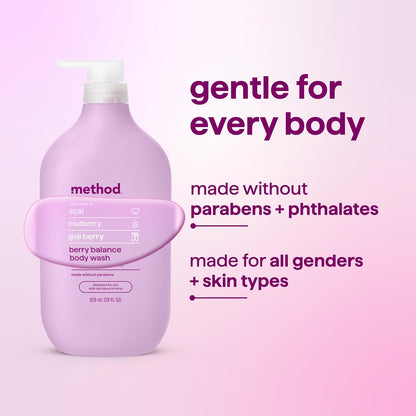 Method Body Wash, Island Mist-Leaves Skin Feeling Soft & Moisturized, Made Without Parabens, Notes of Hibiscus, Mango Nectar & Passion Fruit, 28 fl oz