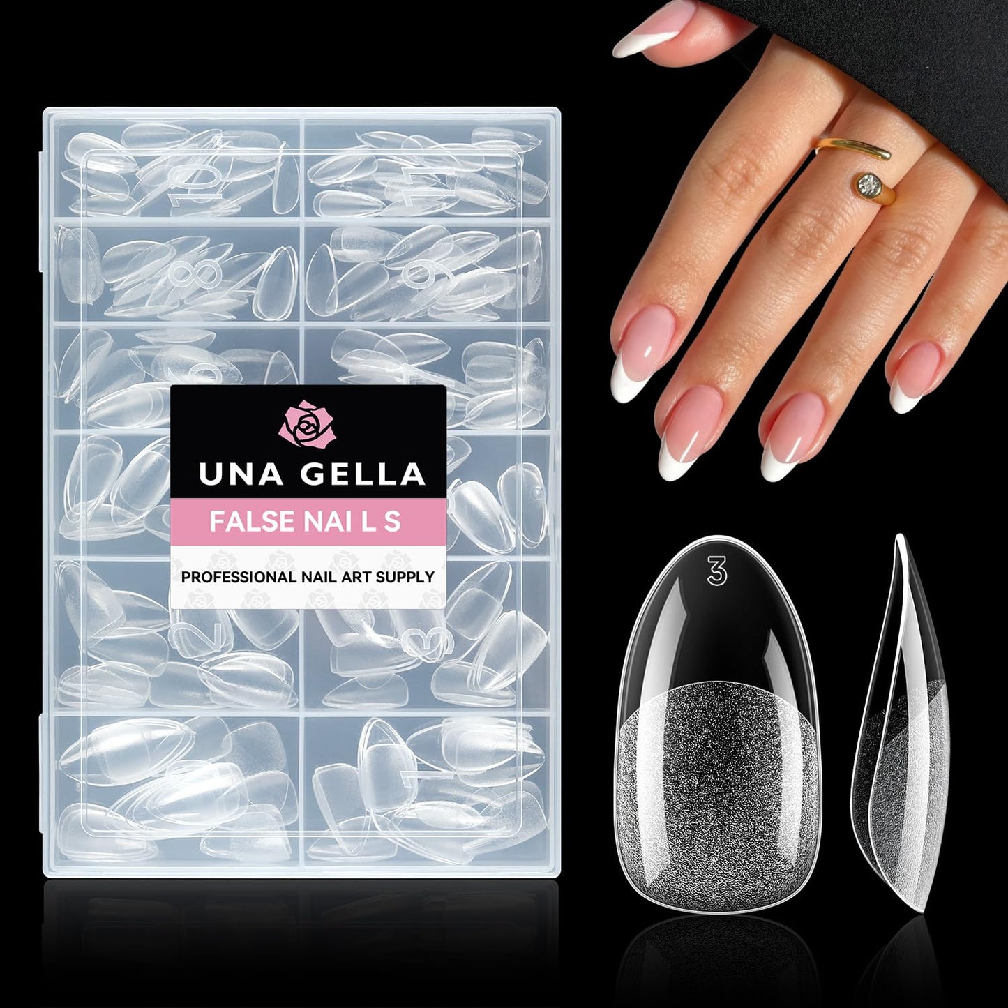 UNA GELLA 15g Nail Glue for Press On Nails with 20ml Nail Glue Remover Kit