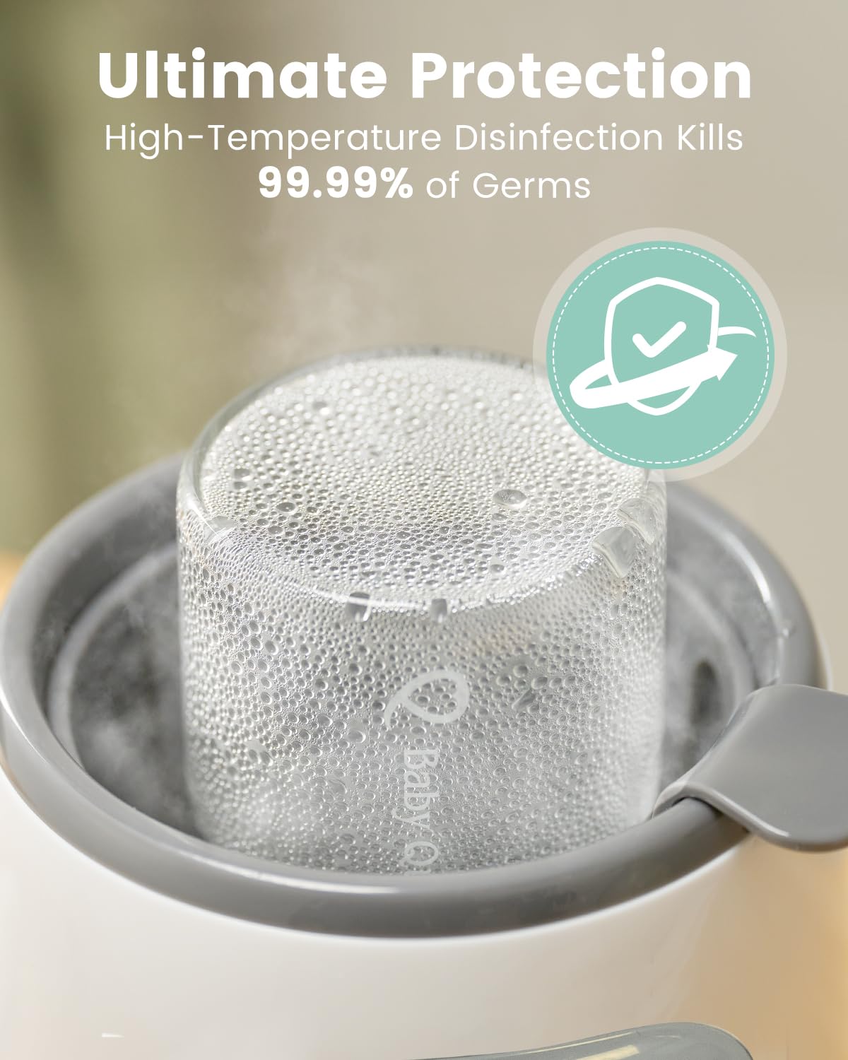 Grownsy 8-in-1 OG Fast Bottle Warmer with Timer, Gray