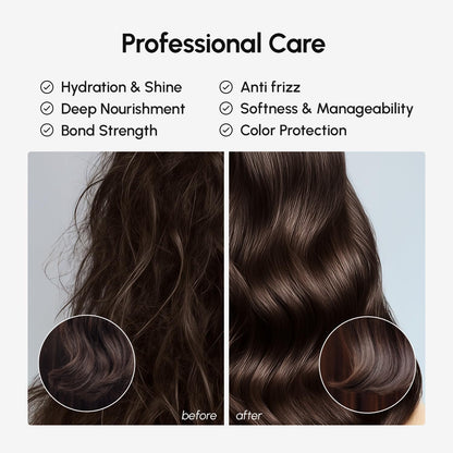 MAREE Deep Conditioning Hair Mask for Damaged Hair Treatment – Keratin Hair Care for Hydrating Growth Repair Moisturizing – Dry Curly Color Refreshing – 10 Fl Oz, White