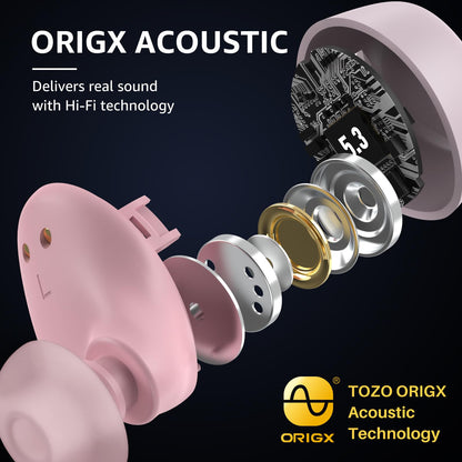 TOZO A1 Wireless Earbuds Bluetooth 5.3 Light Weight in Ear Headphones