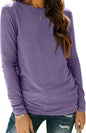 AUTOMET Women's Long Sleeve Crewneck Shirts Casual Basic Tops
