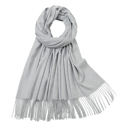 RIIQIICHY Women's Fringe Shawl Wrap Pashmina Scarf for Wedding Evening