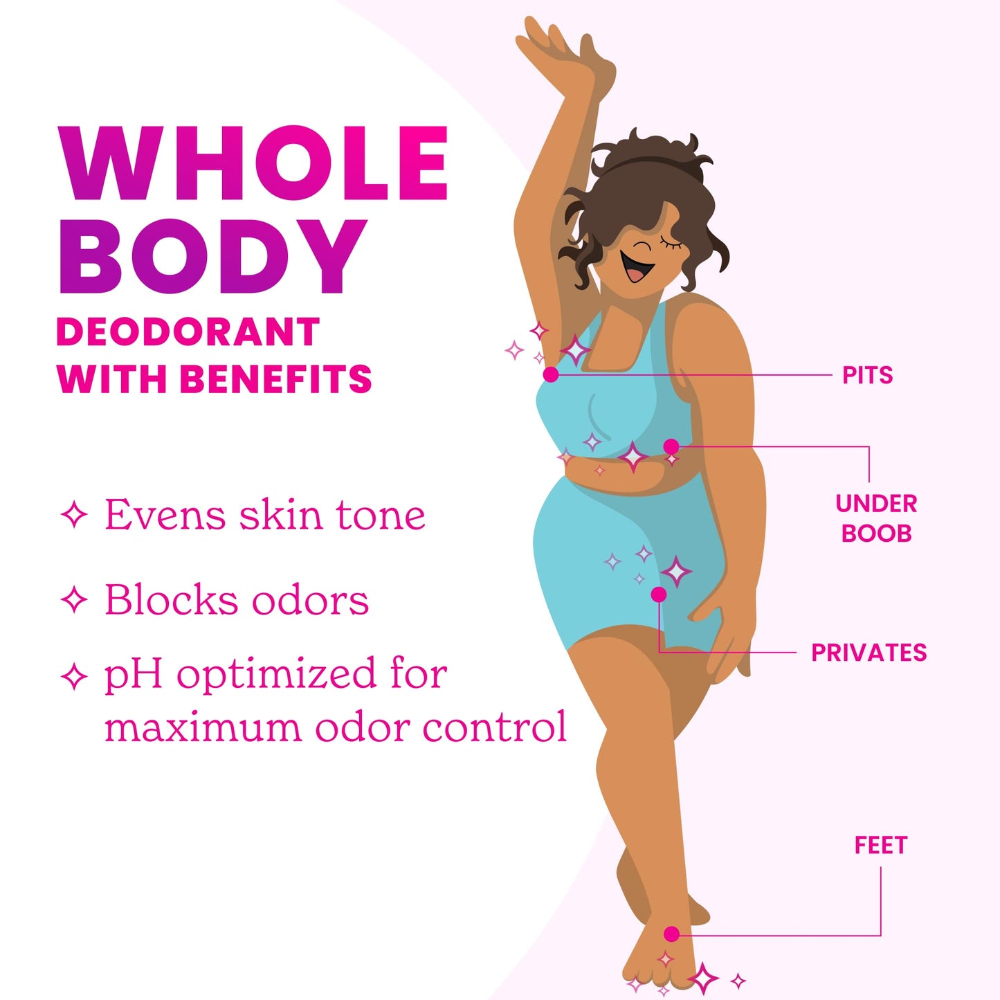 Lume Whole Body Deodorant - Solid Stick - 2.6 oz, 2 pk (Soft Powder)