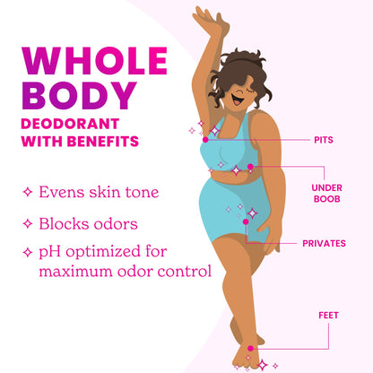 Lume Whole Body Deodorant - Solid Stick - 2.6 oz, 2 pk (Soft Powder)