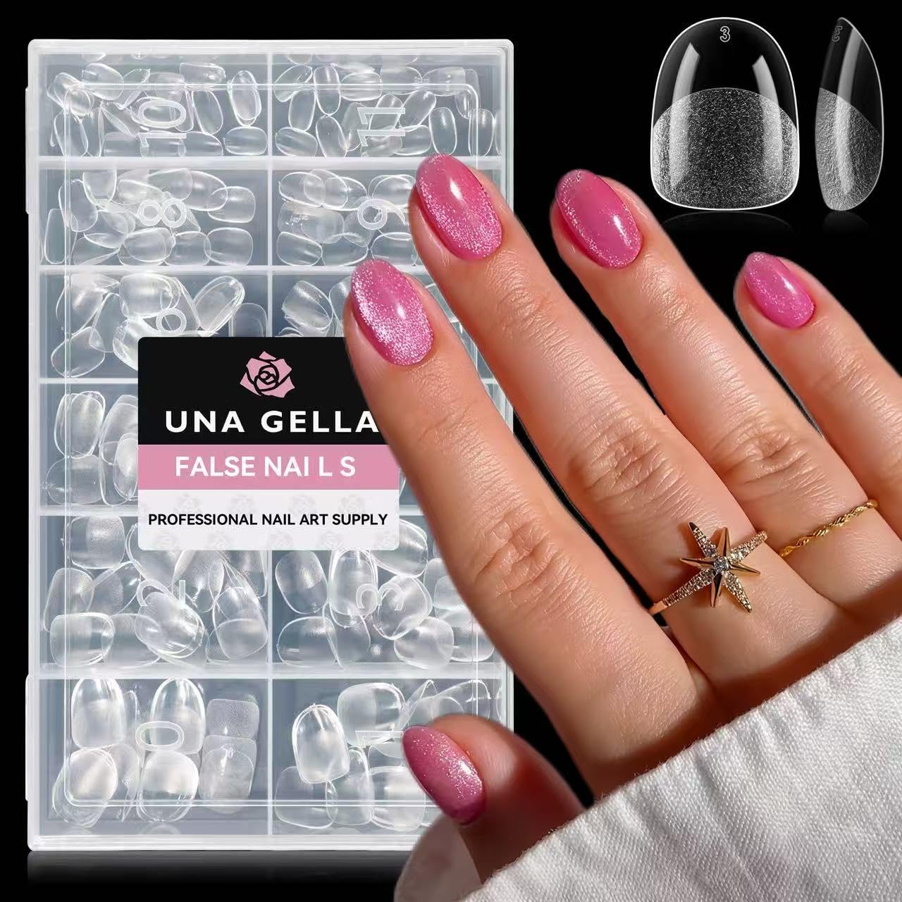 UNA GELLA 15g Nail Glue for Press On Nails with 20ml Nail Glue Remover Kit