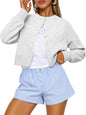 Trendy Queen Cropped Cardigan Sweaters for Women Fall Fashion Clothes 2026