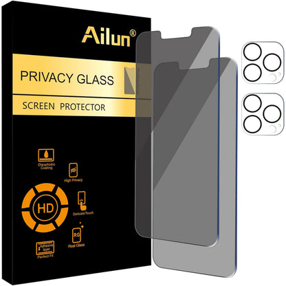 Ailun Privacy Screen Protector+Camera Lens Protector for iPhone 17 Pro Max