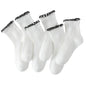 Hstyle 6 Pairs of Ruffle Socks Women, Cute Ruffle Ankle Socks