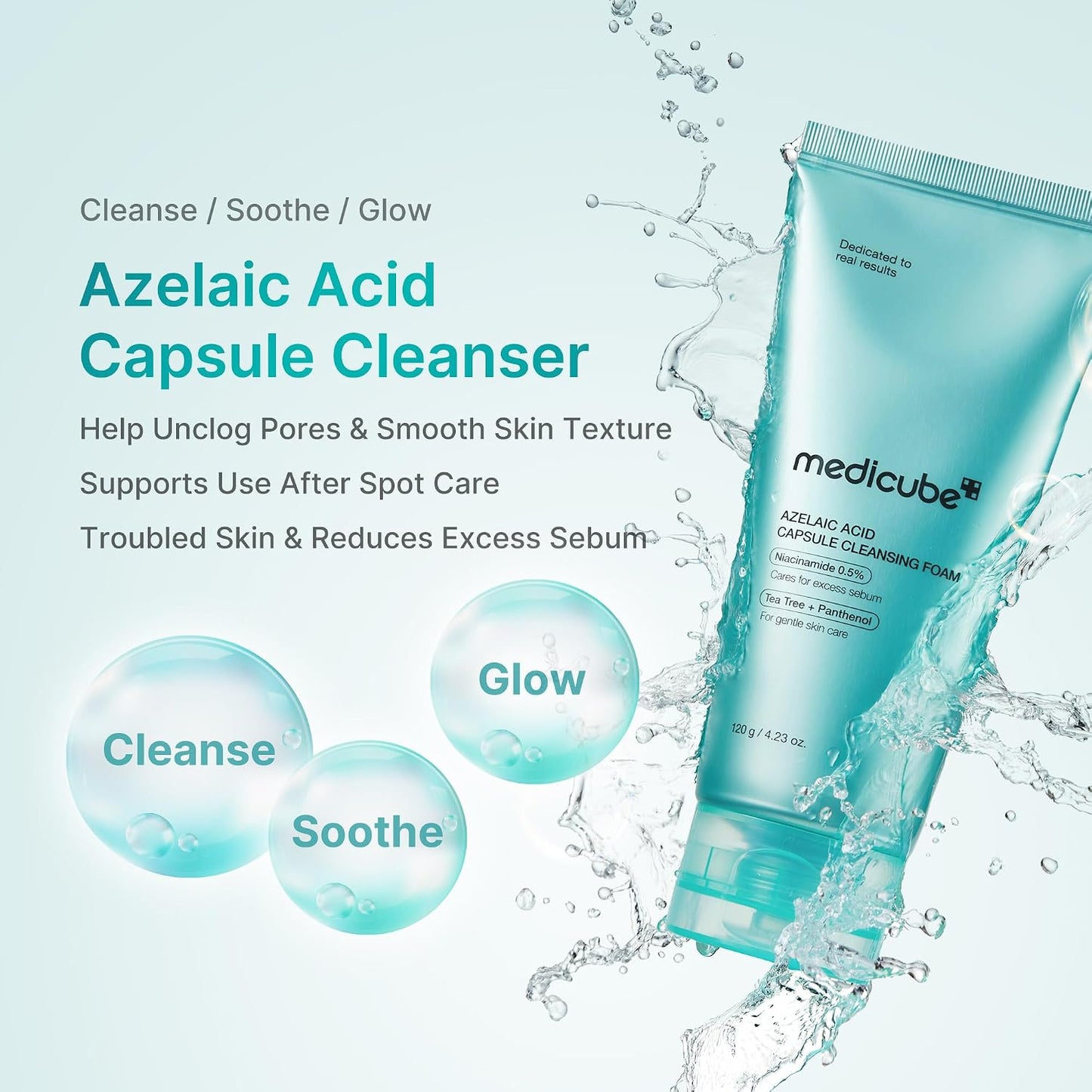 medicube Facial Cleanser Turmeric Capsule Foam Cleanser