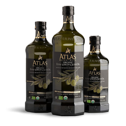 Atlas Organic Extra Virgin Olive Oil, Moroccan, High Polyphenol, 1 L