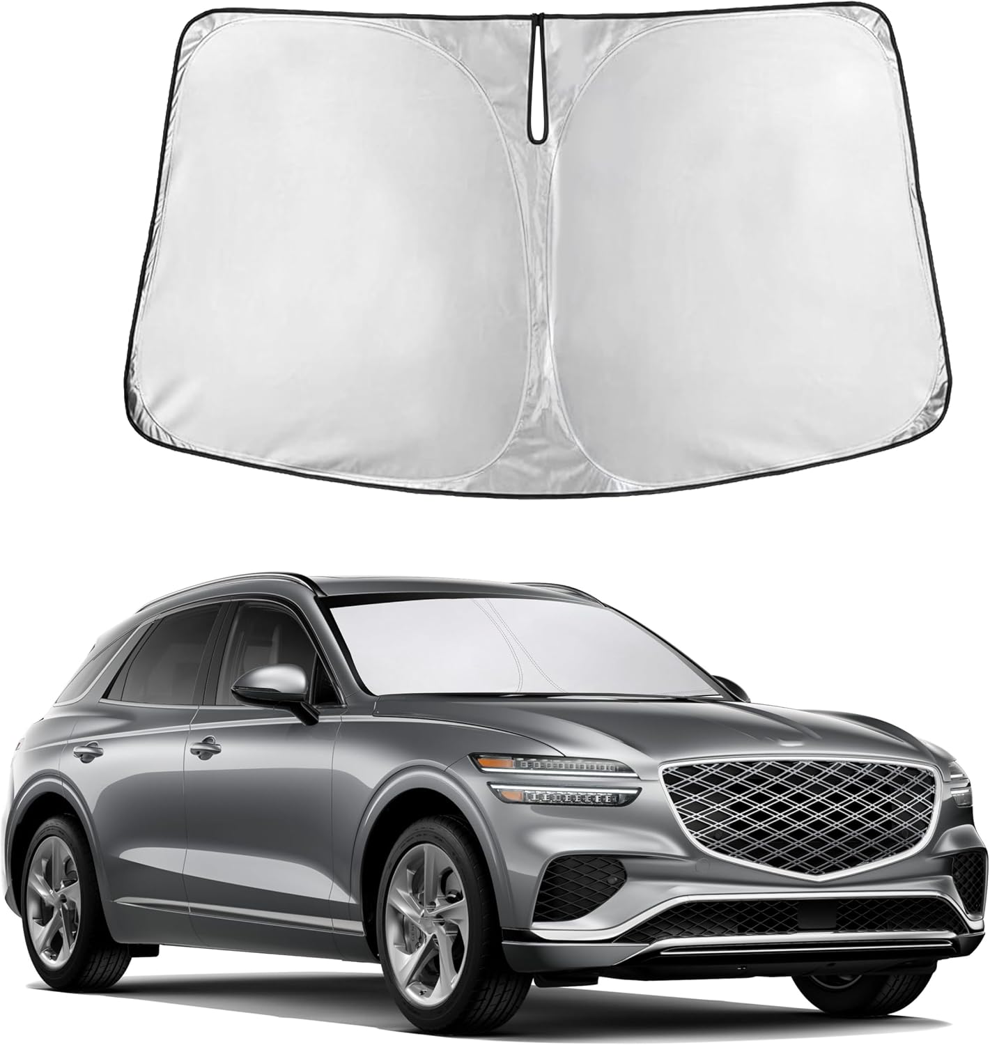 Autovir Windshield Sun Shade, 2017-2026 Tesla Model 3 & Y, 280T Visor Shade
