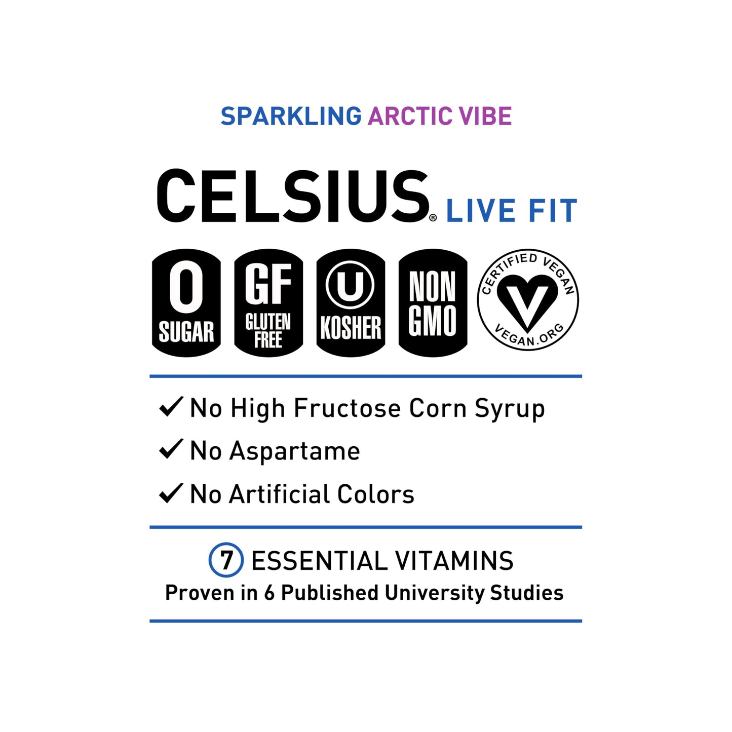 CELSIUS Sparkling Tropical Vibe, Functional Essential Energy Drink 12 Fl Oz (Pack of 12)