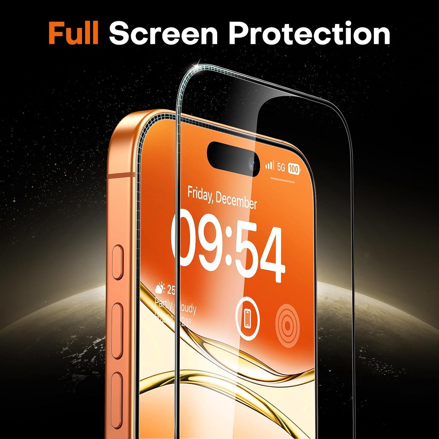 TOCOL for iPhone 17 Pro Screen Protector, Clear