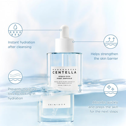 SKIN1004 [Hudson's Pick] Madagascar Centella Ampoule, Korean Face Serum with Centella Asiatica for Hydrating & Moisturizing, Soothing Facial Serum for Skin Balance, Korean Skin Care, 1.85 fl.oz, 55ml