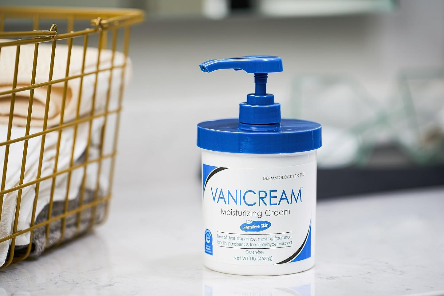 Vanicream Moisturizing Cream, Body & Face Moisturizer, 16 Oz Pump Dispenser