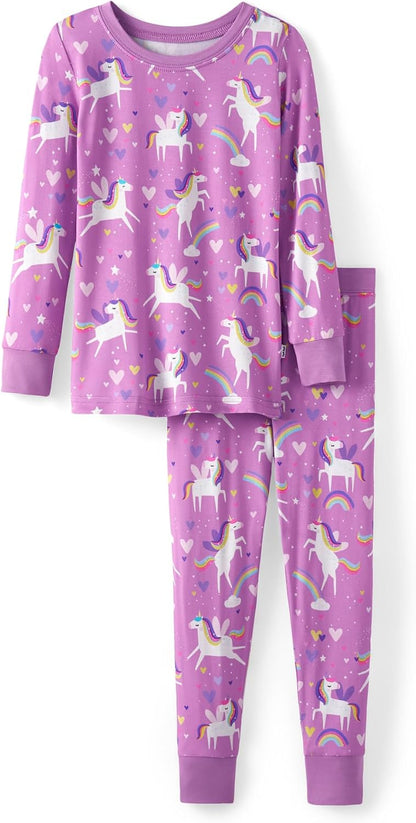 Little Sleepies Two-Piece Pajama Set, Viscose from Bamboo, Toddler Kids PJs