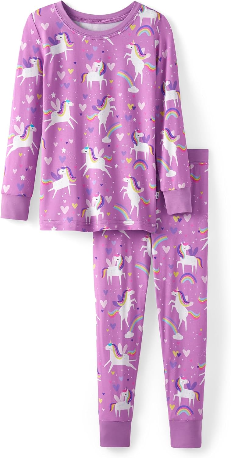 Little Sleepies Two-Piece Pajama Set, Viscose from Bamboo, Toddler Kids PJs