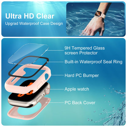 YIJDACASE 3 in 1 Waterproof Case for 40mm Apple Watch SE 3/2/1 Series 6/5/4